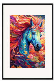 Gerahmter Kunstdruck Laufendes Pferd I