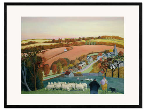 Impresión de arte enmarcada Autumn Landscape