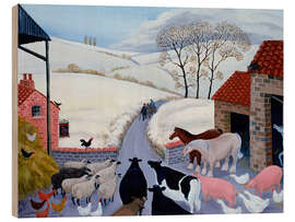 Quadro de madeira No Room at the Inn - Margaret Loxton