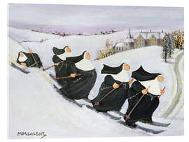 Stampa su vetro acrilico Nuns Skiing