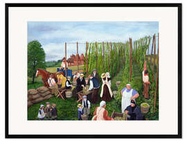 Framed art print Hop Picking