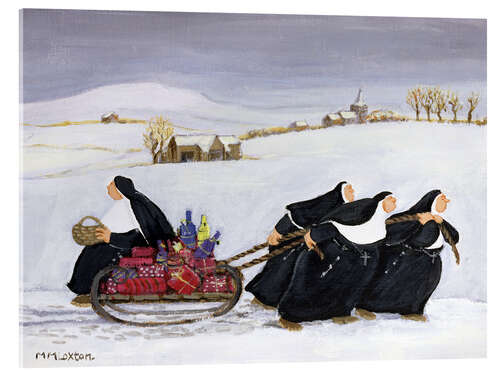 Acrylic print Nuns on Christmas Day