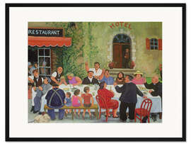 Gerahmter Kunstdruck Feier