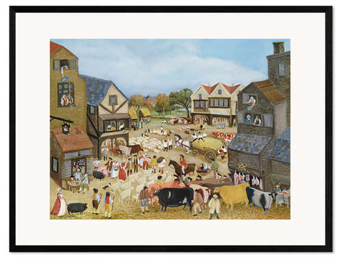 Ingelijste kunstdruk Market Day