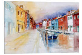 Aluminium print Burano