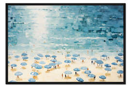 Gerahmter Kunstdruck Sommer am Strand II