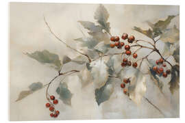 Akrylbilde Holly with Berries I