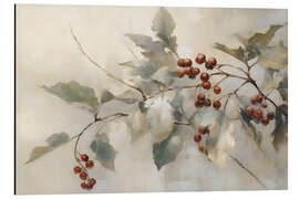 Aluminiumsbilde Holly with Berries I