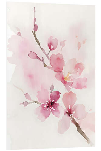 Foam board print Watercolour Blossom IV