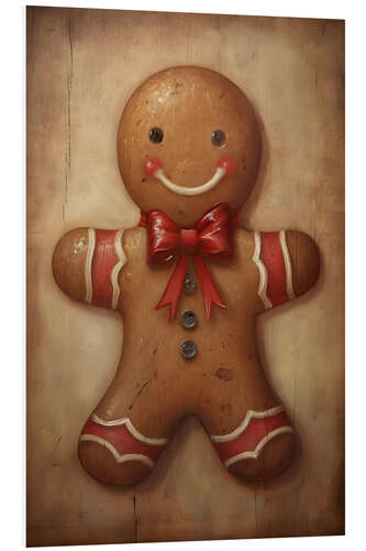 Tableau en PVC Smiling Gingerbread Man