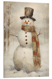 Gallery print Snowman With a Scarf