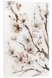 Foam board print Watercolour Blossom II