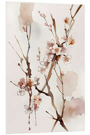 Stampa su PVC Watercolour Blossom I