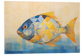 Foam board print Geometric Fish II