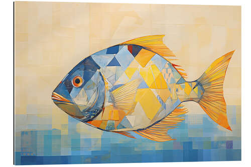 Quadro em plexi-alumínio Geometric Fish II