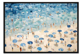 Gerahmter Kunstdruck Sommer am Strand I