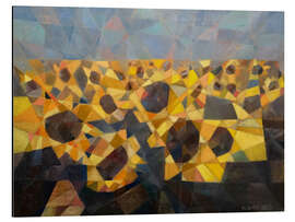 Magnettafel Sonnenblumenfeld