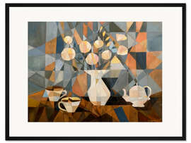 Gerahmter Kunstdruck Stillleben mit Kaffee