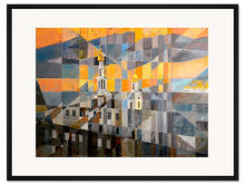 Gerahmter Kunstdruck Stadtbild von Charkow