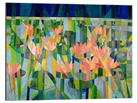 Aluminium print Still Life With Water Lilies