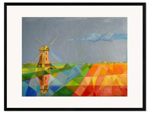 Ingelijste kunstdruk Dutch Landscape