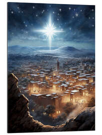 Galleritryk Christmas Star over Bethlehem