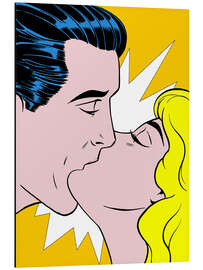 Magnettafel Ben Day Dot Kuss