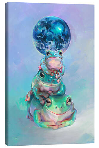 Tableau sur toile Frogs All the Way Down