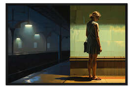 Gerahmter Kunstdruck Einsam