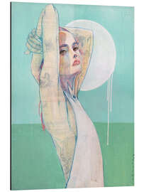 Magnettafel Frau im Weißen Kleid