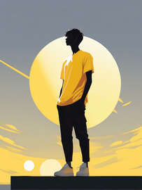 Magnettafel Moonlight Watcher Silhouette