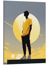 Magnettafel Moonlight Watcher Silhouette