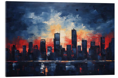 Acrylic print Big City Skyline II