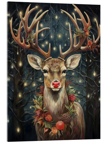 Acrylic print Rudolf Red-Nose Reindeer