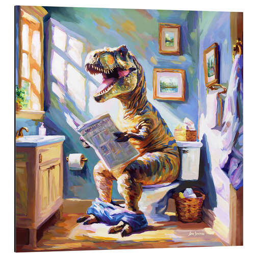 Aluminium print Dino's Daily Dose of Humor