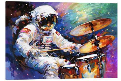 Acrylic print The Cosmic Drummer