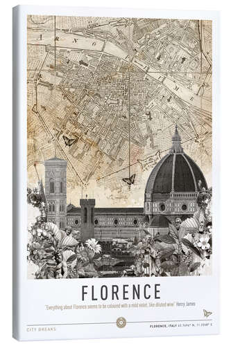 Stampa su tela Florence City Break