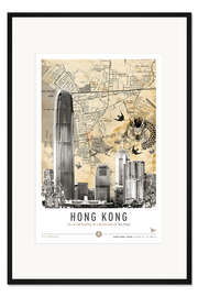 Gerahmter Kunstdruck Hong Kong City Break