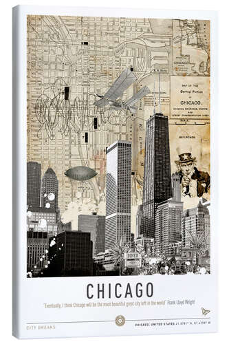 Canvas print Chicago City Break