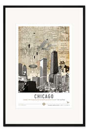 Gerahmter Kunstdruck Chicago City Break