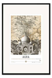 Gerahmter Kunstdruck Agra City Break