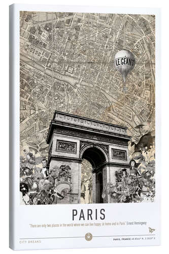 Canvas print Paris City Break