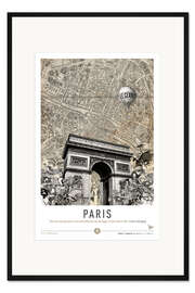 Gerahmter Kunstdruck Paris City Break