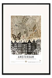 Gerahmter Kunstdruck Amsterdam City Break