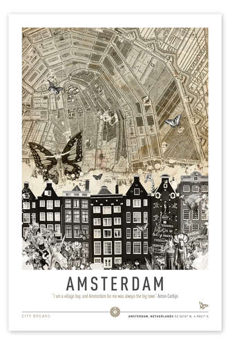 Poster Amsterdam City Break