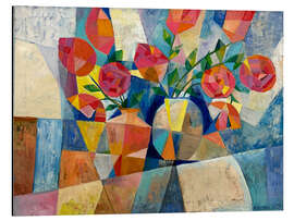 Magnettafel Stillleben mit Pfingstrosen