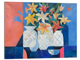 Tableau en plexi-alu Still Life With Lilies