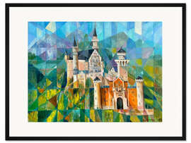 Gerahmter Kunstdruck Schloss Neuschwanstein
