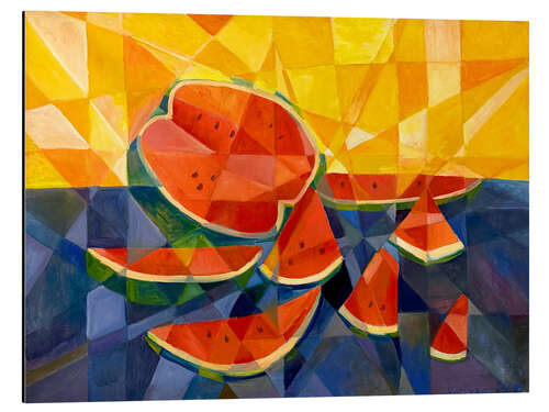 Stampa su alluminio Still Life With Watermelon