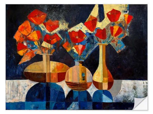 Adesivo murale Still Life With Poppies